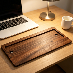 Chine prix d'usine de haute qualité solide naturel bureau à domicile organisateur bois marron <span class=keywords><strong>support</strong></span> de <span class=keywords><strong>clavier</strong></span> plateau de <span class=keywords><strong>clavier</strong></span> avec touche - Product Image 2