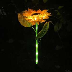 Lampe solaire à LED pour chemin de jardin extérieur, étanche IP65, avec éclairage crépusculaire à l'aube - Product Image 2