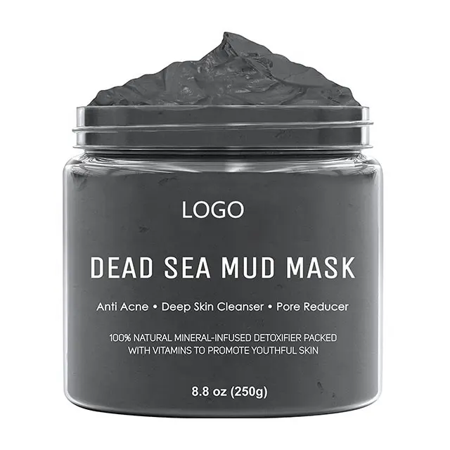 Private Label Vegan Skin Care Beauty Acne Facial Magnetic Face Clay Dead Sea Mud Clay Mask