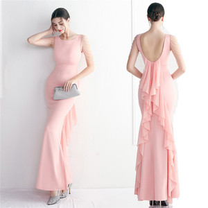 2024 Lantejoula Vestido De Noite Jantar Festa V Profundo Sexy Mulher Evening <span class=keywords><strong>Prom</strong></span> dama Vestido Longo Formal Crescido Vestido Luxuoso - Product Image 1