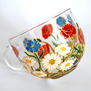 Set <span class=keywords><strong>de</strong></span> regalo corporativo personalizado con nombres, pintado a mano, texto disponible, nombre personalizado, flor <span class=keywords><strong>de</strong></span> nacimiento, taza <span class=keywords><strong>de</strong></span> vidrio personalizada, regalo <span class=keywords><strong>de</strong></span> cumpleaños <span class=keywords><strong>de</strong></span> madreselva - Product Image 1