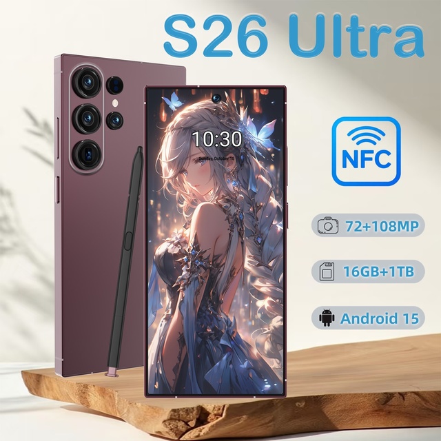 2026 New S26 Ultra 5G Phone with NFC | 16GB+1TB 6.9 Big Screen Android 15 Global Version