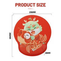 Tapis de souris de jeu Sanxing PC Gamer avec base en caoutchouc antidérapante, repose-poignet en mousse à mémoire de forme ergonomique 250x230mm, accessoires informatiques pour