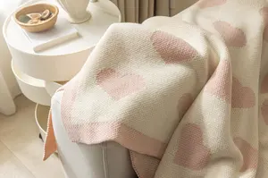 Coperta da buttare a maglia ecologica personalizzata con motivo personalizzato per la casa calda
