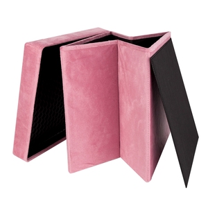 Thuận tiện có thể gập lại vải lưu trữ Ottoman đa chức năng vuông lưu trữ Cube thay đổi bảng & tổ chức phân với PP khung Nắp - Product Image 1