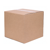 Boîte d'expédition en carton ondulé kraft personnalisée avec fermeture éclair, sans ruban adhésif, auto-scellante, pour l'emballage des supermarchés et du commerce électronique, recyclable