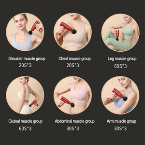 Pistola de Masaje Muscular Fascial Recargable al por Mayor, Máquina Masajeadora Vibratoria Portátil, Mini Pistola de Masaje - Product Image 4