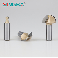 Tideway Arden 1/2 1/4 6mm 8mm Shank Carbide CNC Wood Router Engraving Bits Tools Round Bottom Woodworking Cnc Bits untuk Pemotongan Kayu.