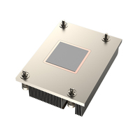 Refroidisseur de processeur de serveur COOLSERVER AM5 4 caloducs 120W, dissipateur thermique pour carte mère d'ordinateur AMD AM5 1U, ventilateur en cuivre