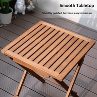 Massivholz Moderner Minimalistischer Klappbarer Tragbarer Outdoor-Esstisch für Nachtmärkte Straßenverkauf Wohnzimmer