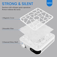 Nouveau design Mini Pro professionnel haute puissance dépoussiéreur d'ongles outil carré solide dépoussiéreur d'ongles avec Nail Art