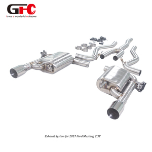 ท่อไอเสีย catback GFC ประสิทธิภาพสูงสำหรับ <span class=keywords><strong>Mustang</strong></span> 2.3T ดีไซน์วาล์วคู่พร้อมด้วยหัวตัดแบนชั้นเดียว89มม. - Product Image 3