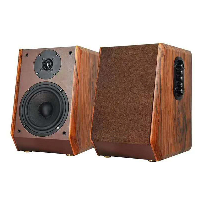 Vofull 200W Hifi Audio System, High Power 2.1CH Active Sound Bookshelf Speaker System with Flash Led Light Sound System Indoor/