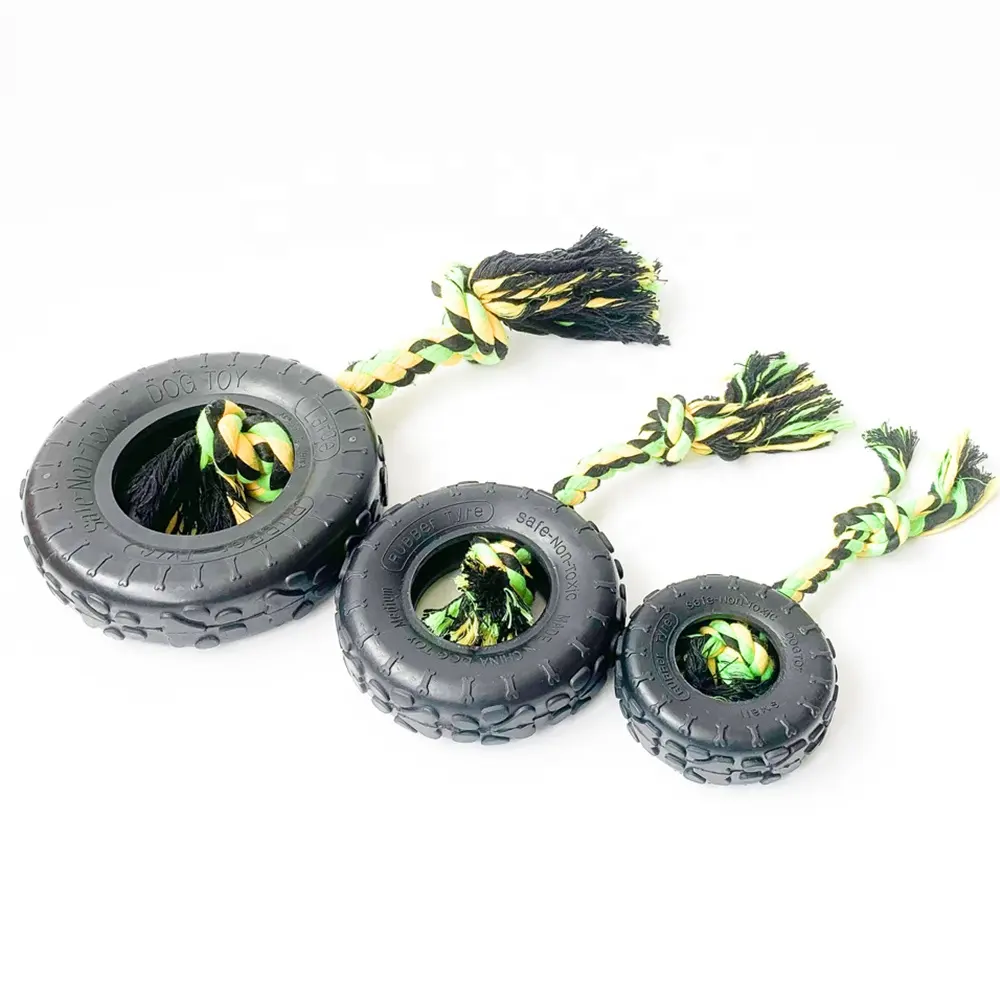 Игрушка жевания игрушки покрышки 3 размеров черная резиновая для игрушки собаки собак новой
