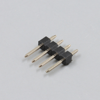 Conector PCB SCONDAR OEM de 2.54mm de paso, de orificio pasante, de ángulo recto, de una sola fila, 5P, 5 pines, macho y hembra, para placa a placa