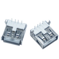 Buchse Typ 2.0 AF 90 Grad 4 Pin DIP rechtwinkliger Stecker Buchse USB-Anschluss