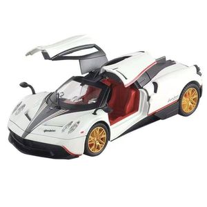 Modèle de voiture sport Pagani en alliage à l'échelle 1:24, avec son et lumière, direction boomerang, jouet pour garçon, modèle de voiture en métal - Product Image 1