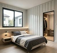 Maison mobile de luxe extensible standard australienne à 2 chambres avec cuisine et salle de bain pour application de bureau extérieur