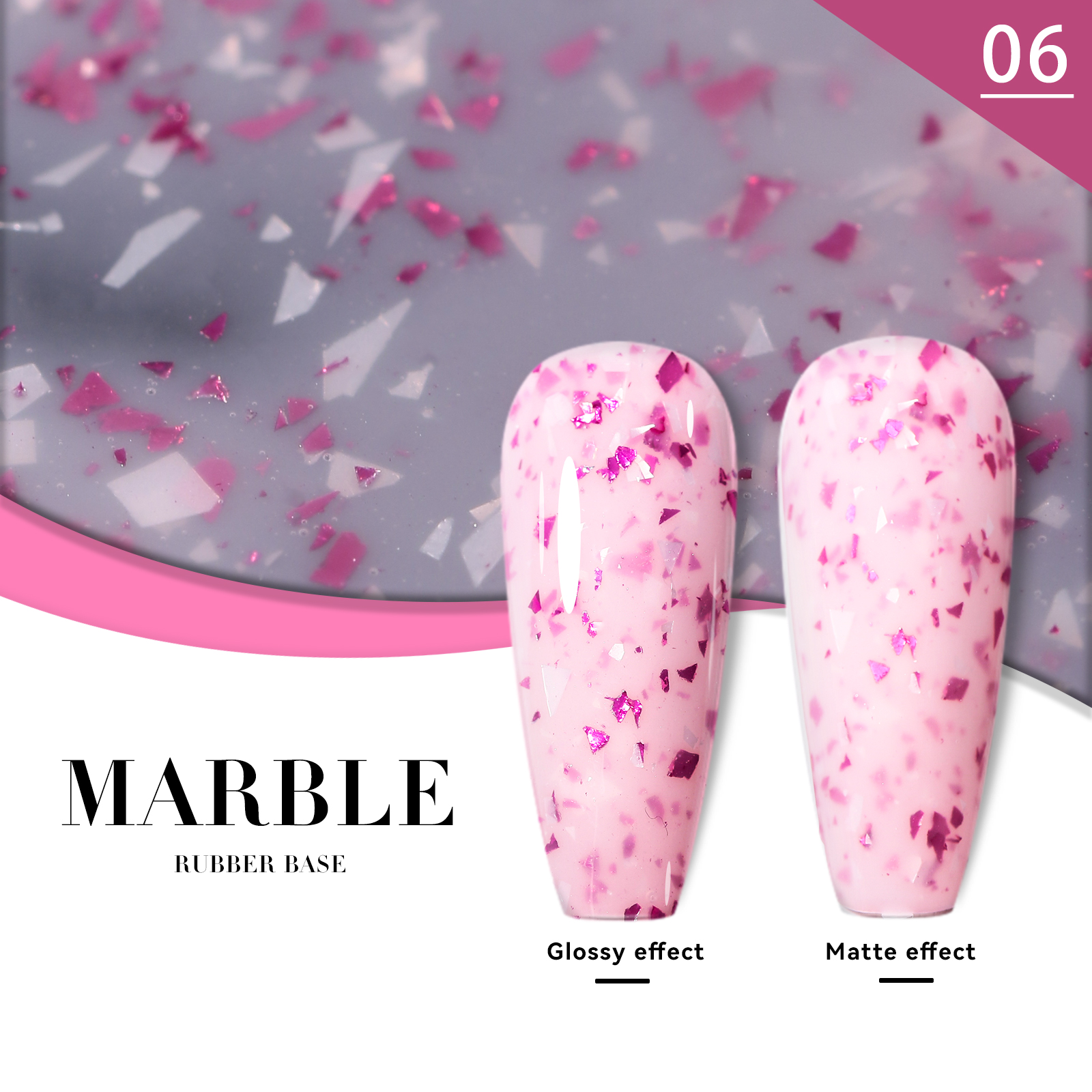 #06 Base en caoutchouc marbré