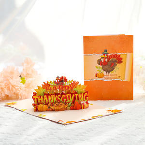 Cartes cadeaux créatives en papier pop-up style INS, cartes de vœux modernes 3D découpées à la forme avec vernis mat pour anniversaire - Product Image 2