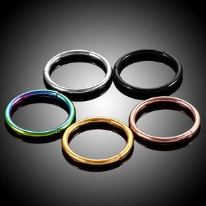 Minuscule narine cerceau <span class=keywords><strong>Piercing</strong></span> acier chirurgical nez et <span class=keywords><strong>oreille</strong></span> bijoux haut de gamme accessoire de corps à la mode 5 couleurs hélice anneaux pour hommes et femmes - Product Image 4