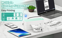 Imprimante d'étiquettes Phomemo 241BT sans fil, compatible avec les téléphones Android et iOS, ordinateur portable et ordinateur de bureau