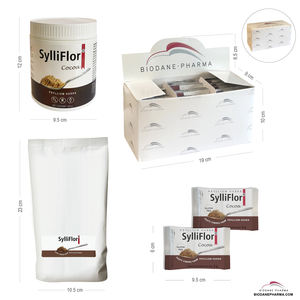 Fibra Dietética con Sabor a Cacao, SylliFlor, Cáscaras de Psyllium en Polvo, Suplementos de Fibra, Isabgol, Biodane Pharma DK - Product Image 5