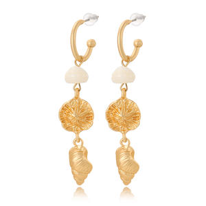 New Ocean Series Pendientes de perlas New Fashion Starfish Shell Pendientes - Product Image 1