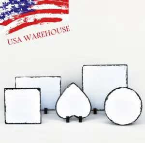 USA Warehouse Custom Photo Frame Personalized Home Decoration Modern Photo Printing Slate Plate Sublimation Blank Rock Slate