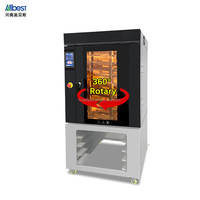 Nouveau four à convection électrique rotatif à 360° à uniformité thermique, 8/10 plateaux, montée de température rapide, haute efficacité, pour maïs, fruits et noix