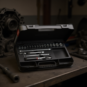 Juego de llaves de vaso de 606 3/8 pulgadas con trinquete y extensiones para reparación automotriz - Product Image 3