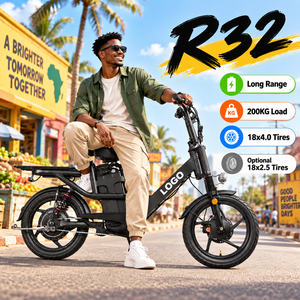 Bicicleta Eléctrica de Carga R32 48V32Ah con Doble Suspensión, Neumáticos Antipinchazos 18x2.5, OEM ODM, Personalizable, para Entrega de Alimentos - Product Image 1