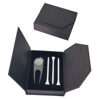 Conception populaire boîte-cadeau balles de Golf bureau sport coffret cadeau en bois t-shirts support divot outil accessoires de Golf