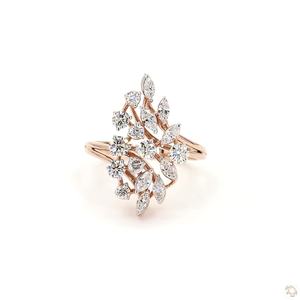 Premium <b>Diamond</b> Gold <b>Ring</b> for Women Elegant Fashion Fine Jewelry Wedding Engagement Everyday Wear - Product Image 1