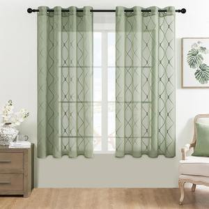 JA Personnalisable Vente en Gros Top <span class=keywords><strong>Finel</strong></span> Blanc Sheer Rideaux Brodés Diamant Oeillets Rideaux de Fenêtre pour Salon Chambre à coucher - Product Image 4