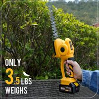 Taille-haie sans fil à batterie, taille-bordures électrique SK5 avec lame double action 4/5 pouces, double interrupteur, léger, pour jardin et cour