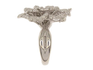 Anillo de Diamantes Naturales de Oro de 18K de Alta Calidad, Diseño de Flor, Lujoso, para Compromiso, Fiesta, Boda, Regalo, Joyería Exquisita y Moderna - Product Image 4