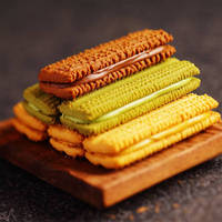 Snack chinois Franzzi Cookies 115g Sandwich aromatisé au chocolat vanille citron Falitz Cookies Biscuit