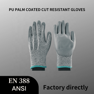Guantes de Trabajo Recubiertos de PU de Alto Rendimiento, Guantes Anticorte, Nivel 5 para Hombre - Product Image 5