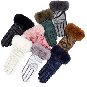 Girl Fashion Thermal Touchscreen Outdoor Winter <b>Warm</b> Cotton/Spandex Plain Dyed Customs Made <b>Gloves</b> - Product Image 3