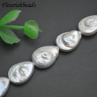 Bonne qualité à la mode perle d'eau douce naturelle grande taille goutte forme perles en vrac pour femmes hommes bijoux collier fabrication de bracelets