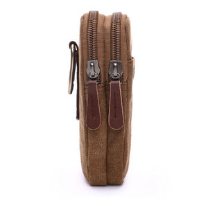 Oem Odm Classic Canvas Waist Pack 11.5x18.5x4 Cm Zipper Closure <b>Waterproof</b> Unisex <b>Outdoor</b> Travel Daily Use - Product Image 5