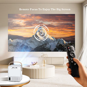 Compatible con Smartphone HD USB Fire Stick PS5 HD 1080P <span class=keywords><strong>Bluetooth</strong></span> portátil al aire libre película Full HD proyector - Product Image 4