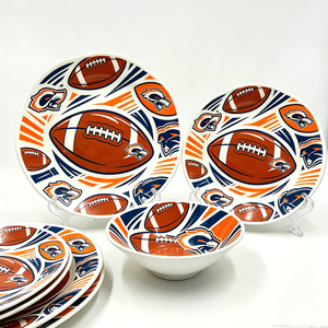 Bol à nouilles en mélamine Denver Broncos Sports Games 17/22/28 cm, grand bol <span class=keywords><strong>de</strong></span> service en mélamine pour les fêtes - Product Image 2