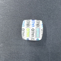 Hologramme personnalisé autocollant découpé en argent holographique étiquette d'emballage anti-contrefaçon originale valide