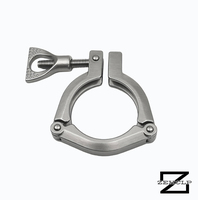 Raccord Sanitaire Tri-Clamp en Acier Inoxydable 304, Double Vis à Aile, Brossé, 3,5 Pouces, OEM, Résistant à Haute Pression pour l'Industrie Agroalimentaire et Laitière