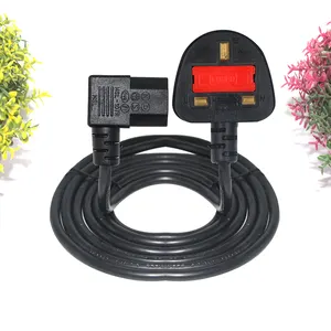 UK 3 pin Connector Plug Iec320 Female Ac Extension Cable kettle BS 1363 To Iec C13 Power Cord