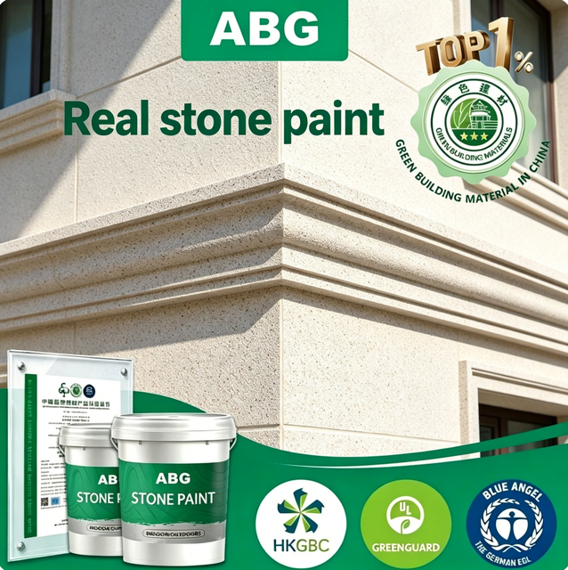 Multi Size Color Sand Stone Paint Granul, Stone Texture Paint for Custom Villa Exterior Wall Design