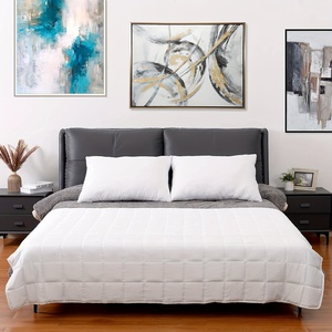 Couverture lestée OEM d'usine, 5x5 grilles, perles de verre, couverture lourde pour un meilleur sommeil, poids et taille personnalisés - Product Image 1