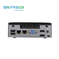 PC Desktop Quad Core Kecil Terintegrasi Core I3/i5/i7 12V 2GB DDR3 RAM 16GB SSD WiFi BT Windows 10 Untuk Bisnis Stok Baru